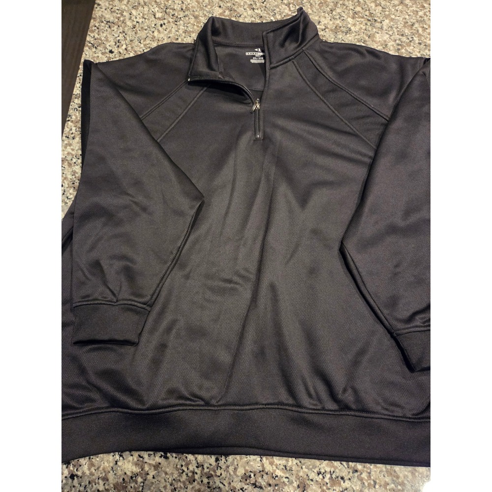 Grand Slam Golf Mens XXL Black Quarter Zip Pullover Performance Sweatshirt 1208